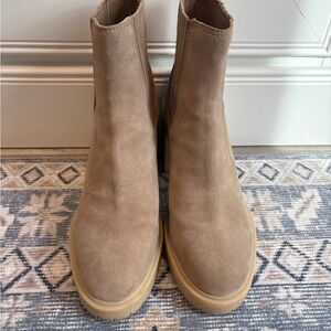 DV by Dolce Vita Tan Suede Heeled Boots
